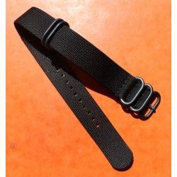 JAMES BOND BLACK Nylon NATO WATCH BAND Strap Military G-10 BREITLING, IWC, ZENITH, PATEK, TAG HEUER, OMEGA