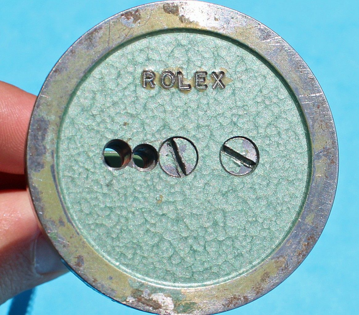 Rolex Collectible Vintage Watch Parts oblong Green Box tools Display Containers hands, dials, insert, bezel, horology spares