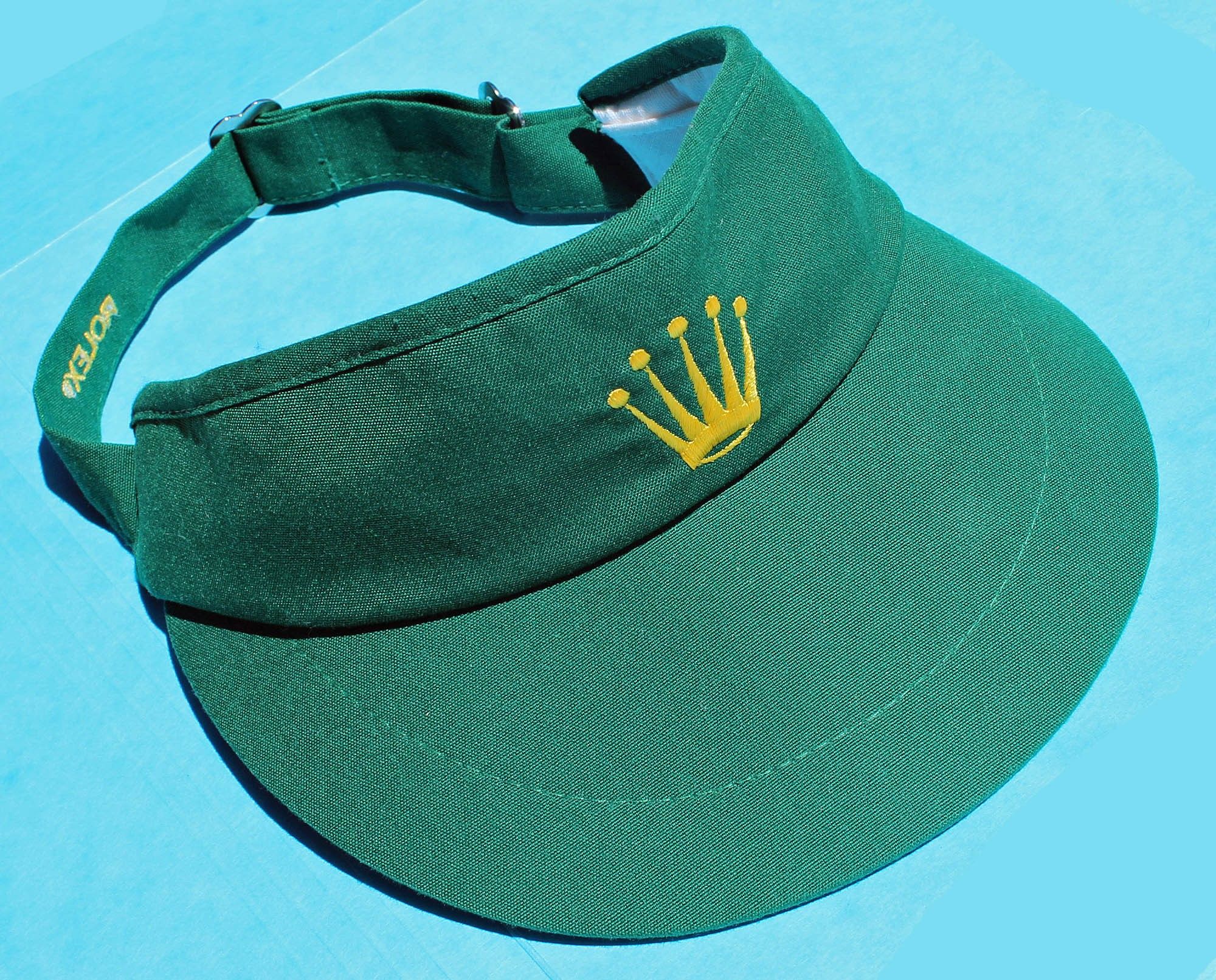 Rare Rolex Genuine Visor Green Hat Cap sports goodies collectibles accessories watches