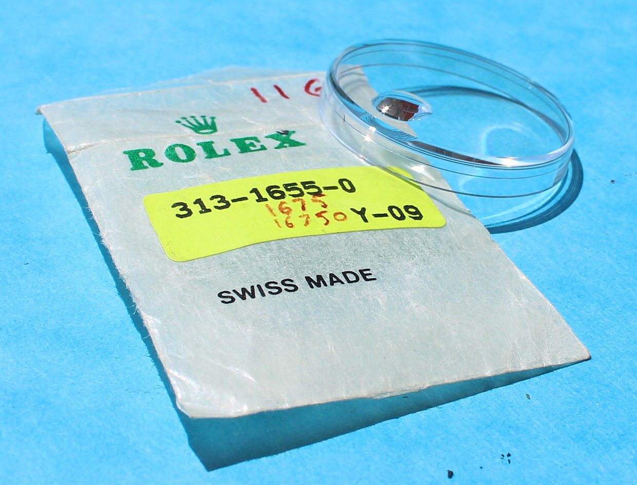 Rolex Used Cyclop Genuine Oyster Factory ref 116, 6542, 1675, 16753, 16758, 16750, 1655 watches Plexi Crystal