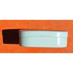 Vintage 50's Rolex Watch Part White & green Tin Box Display Metallic Container Rolex Watch USA Inc