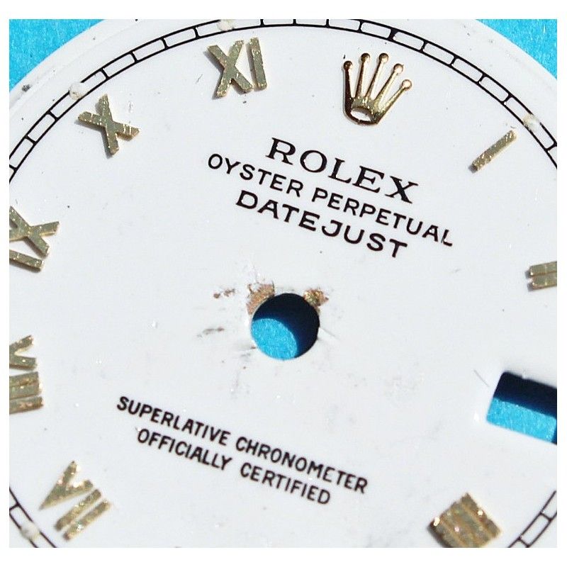 ROLEX CADRAN MONTRES LADY, DAMES OYSTER PERPETUAL DATE BLANC ROMAINS Ø20mm 69173, 69163, 69178