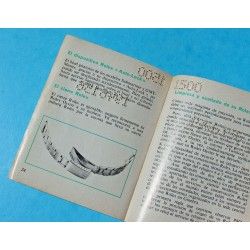 Collector livret, montres vintages Rolex Booklet "Su Rolex Oyster" 1980 Espagnol  5513, 1680, 1675, 6263, 16800
