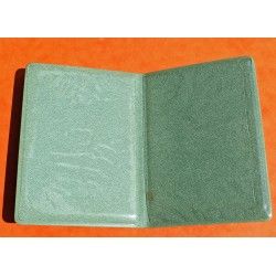 Vintage Rolex Genuine Green Leather Business Card Wallet Passport