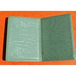 Vintage Rolex Genuine Green Leather Business Card Wallet Passport