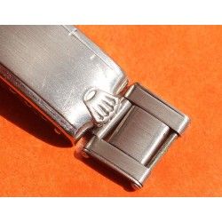 ♛♛ GREAT 50's VINTAGE ROLEX "BIG LOGO" FOLDED BUCKLE CLASP fits 7205 RIVETS Bracelets 19mm & Jubilee bands ♛♛