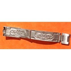 ♛♛ GREAT 50's VINTAGE ROLEX "BIG LOGO" FOLDED BUCKLE CLASP fits 7205 RIVETS Bracelets 19mm & Jubilee bands ♛♛