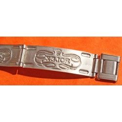 ♛♛ GREAT 50's VINTAGE ROLEX "BIG LOGO" FOLDED BUCKLE CLASP fits 7205 RIVETS Bracelets 19mm & Jubilee bands ♛♛