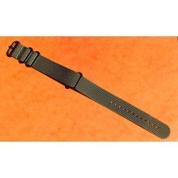 JAMES BOND BLACK Nylon NATO WATCH BAND Strap Military G-10 BREITLING, IWC, ZENITH, PATEK, TAG HEUER, OMEGA