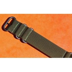 JAMES BOND BLACK Nylon NATO WATCH BAND Strap Military G-10 BREITLING, IWC, ZENITH, PATEK, TAG HEUER, OMEGA