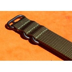 JAMES BOND BLACK Nylon NATO WATCH BAND Strap Military G-10 BREITLING, IWC, ZENITH, PATEK, TAG HEUER, OMEGA