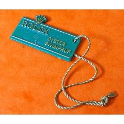 Vintage 1970-80 's Collectible Green Rolex Swimpruf Tag 
