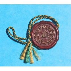 *1972* Vintage Chronometer Red Hang Seal Tag  "CERTIFIED OFFICIAL CHRONOMETER"