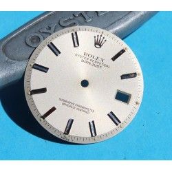 Amazing Rolex DateJust watch pie pan "WIDE BOY" silver Dial 1600, 1601, 1603 Ø28mm