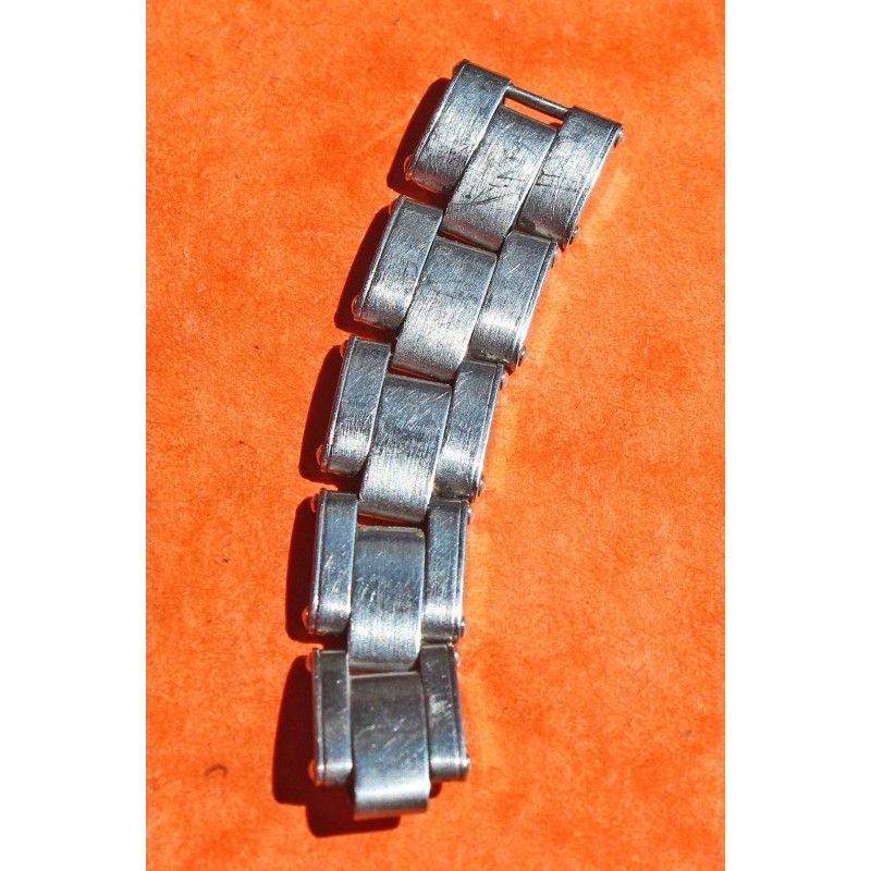 PARTIE VINTAGE 1968 BRACELET DAME 7204 MAILLONS RIVETS LADY OYSTER ACIER 13mm 