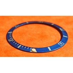 RARE INSERT FADED LUNETTE BLEU MONTRE ROLEX SUBMARINER 16613, 16618, 16803, 16808 PERLE LUMINOVA