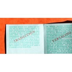 ROLEX vintage livret de Translation 1979 ref 573.02 Traducción PRINTED SWITZERLAND, goodies montres anciennes