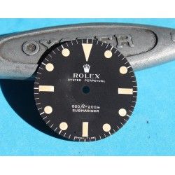 Rolex Genuine 5513 Submariner mat vintage Tritium Watch Dial 2 LINE Feet first Cal 1520, 1530