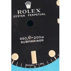 Rolex Genuine 5513 Submariner mat vintage Tritium Watch Dial 2 LINE Feet first Cal 1520, 1530