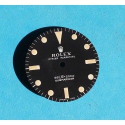 Rolex Genuine 5513 Submariner mat vintage Tritium Watch Dial 2 LINE Feet first Cal 1520, 1530