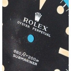 Rolex Genuine 5513 Submariner mat vintage Tritium Watch Dial 2 LINE Feet first Cal 1520, 1530
