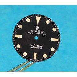 Rolex Genuine 5513 Submariner mat vintage Tritium Watch Dial 2 LINE Feet first Cal 1520, 1530