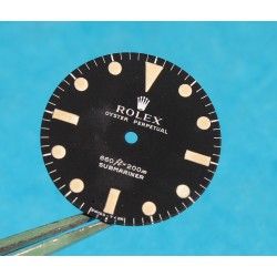 Rolex Genuine 5513 Submariner mat vintage Tritium Watch Dial 2 LINE Feet first Cal 1520, 1530