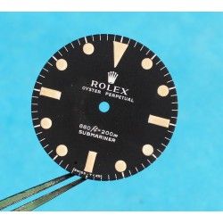 Rolex Genuine 5513 Submariner mat vintage Tritium Watch Dial 2 LINE Feet first Cal 1520, 1530