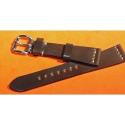 ★☆☆ Genuine Cow boy strap Horween Shell Cordovan Leather Watch Band Bracelet Dark Brown 20mm ★☆☆ 
