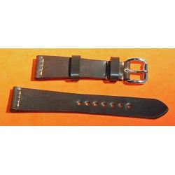 ★☆☆ Genuine Cow boy strap Horween Shell Cordovan Leather Watch Band Bracelet Dark Brown 20mm ★☆☆ 