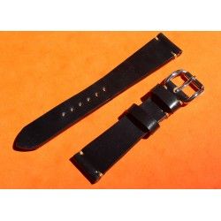 ★☆Handcrafted Genuine Cow boy watches strap Horween Shell Cordovan Leather Watch Band Bracelet Dark Brown 20mm★☆ 