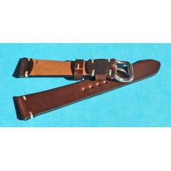 ★☆Handcrafted Genuine Cow boy watches strap Horween Shell Cordovan Leather Watch Band Bracelet Dark Brown 20mm★☆ 