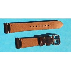 ★☆Handcrafted Genuine Cow boy watches strap Horween Shell Cordovan Leather Watch Band Bracelet Dark Brown 20mm★☆ 