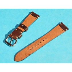 ★☆Handcrafted Genuine Cow boy watches strap Horween Shell Cordovan Leather Watch Band Bracelet Dark Brown 20mm★☆ 