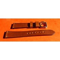 ★☆☆ BRACELET MONTRES COW BOY HORWEEN SHELL CUIR CORDOVAN ULTRA FIN 20mm COULEUR MARRON CHOCOLAT ★☆☆ 