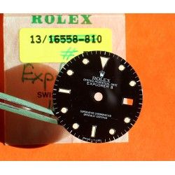 Rolex Vintage Black 80's 16550, 16570 Oyster Perpetual Date ''Explorer II'' Rail watch tritium Dial cal 3085