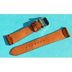 ★☆Handcrafted Genuine Cow boy watches strap Horween Shell Cordovan Leather Watch Band Bracelet chestnut color 20mm★☆ 