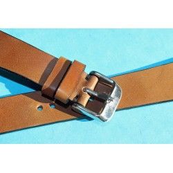 ★☆Handcrafted Genuine Cow boy watches strap Horween Shell Cordovan Leather Watch Band Bracelet chestnut color 20mm★☆ 