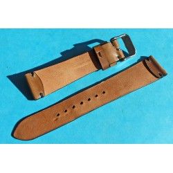 ★☆Handcrafted Genuine Cow boy watches strap Horween Shell Cordovan Leather Watch Band Bracelet chestnut color 20mm★☆ 