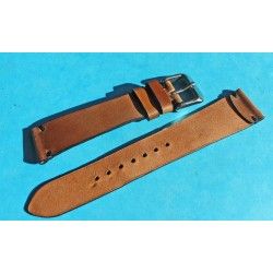 ★☆Handcrafted Genuine Cow boy watches strap Horween Shell Cordovan Leather Watch Band Bracelet chestnut color 20mm★☆ 