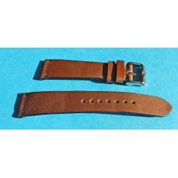 ★☆Handcrafted Genuine Cow boy watches strap Horween Shell Cordovan Leather Watch Band Bracelet chestnut color 20mm★☆ 
