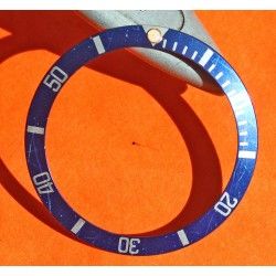 RARE INSERT FADED LUNETTE BLEU MONTRE ROLEX SUBMARINER 16613, 16618, 16803, 16808 PERLE LUMINOVA