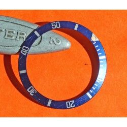 RARE INSERT FADED LUNETTE BLEU MONTRE ROLEX SUBMARINER 16613, 16618, 16803, 16808 PERLE LUMINOVA