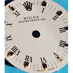 ROLEX CADRAN MONTRES LADY, DAMES OYSTER PERPETUAL BLANC CHIFFRES ROMAINS Ø18.19mm ref 76183
