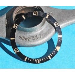 Rolex Mint 90's Dark Blue color Submariner Tutone 16803, 16613, 16808, 16618 Gold Watch Bezel Insert Part