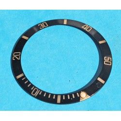 Rolex Mint 90's Dark Blue color Submariner Tutone 16803, 16613, 16808, 16618 Gold Watch Bezel Insert Part