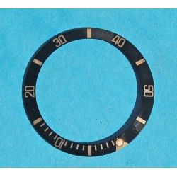 Rolex Mint 90's Dark Blue color Submariner Tutone 16803, 16613, 16808, 16618 Gold Watch Bezel Insert Part