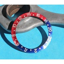 Vintage Rolex GMT Master 1675, 16750, 16753, 16758 Pepsi Blue & Red color Bezel Watch Insert Part