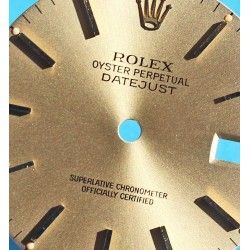 ROLEX CADRAN MONTRES OYSTER DATEJUST VERSION TAPISSERIE 16013, 16000, 16018 COULEUR OR CAL 3035, 3135 Ø28mm