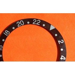 VINTAGE & RARE ROLEX FAT FONT INSERT NOIR GRADUE DE LUNETTE MONTRES GMT MASTER II 16700, 16710, 16760 FAT LADY